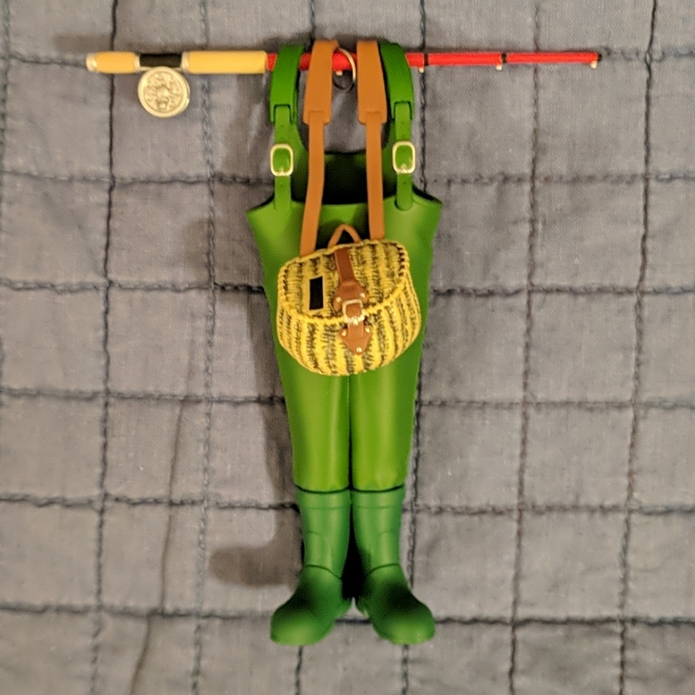 NWT Hallmark Wading for a Nibble Fishing Keepsake